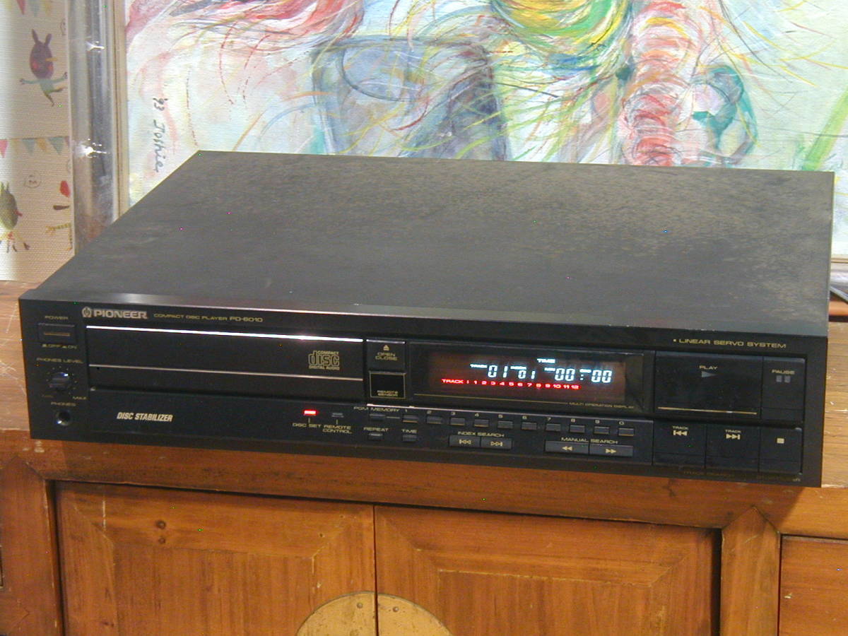 パイオニア PD-6010 CDプレーヤー 当時64800円 動作良好です。天板サビ