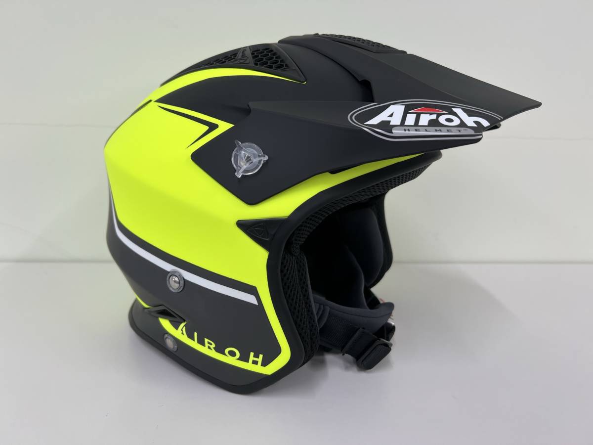 Airoh アイロー TRR S Keen YELLOW MATTトライアルヘルメット Size XL