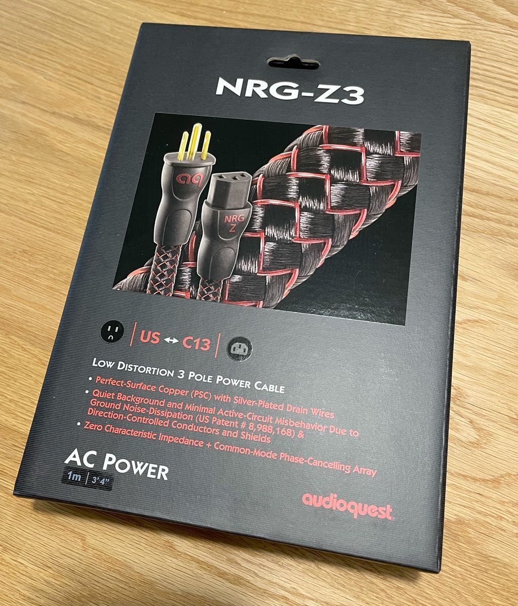 開封のみ オーディオクエスト Audioquest NRG-Z3 1m 日本未発売 開封のみ オーディオクエスト Audioquest NRG-Z3 1m 日本未発売