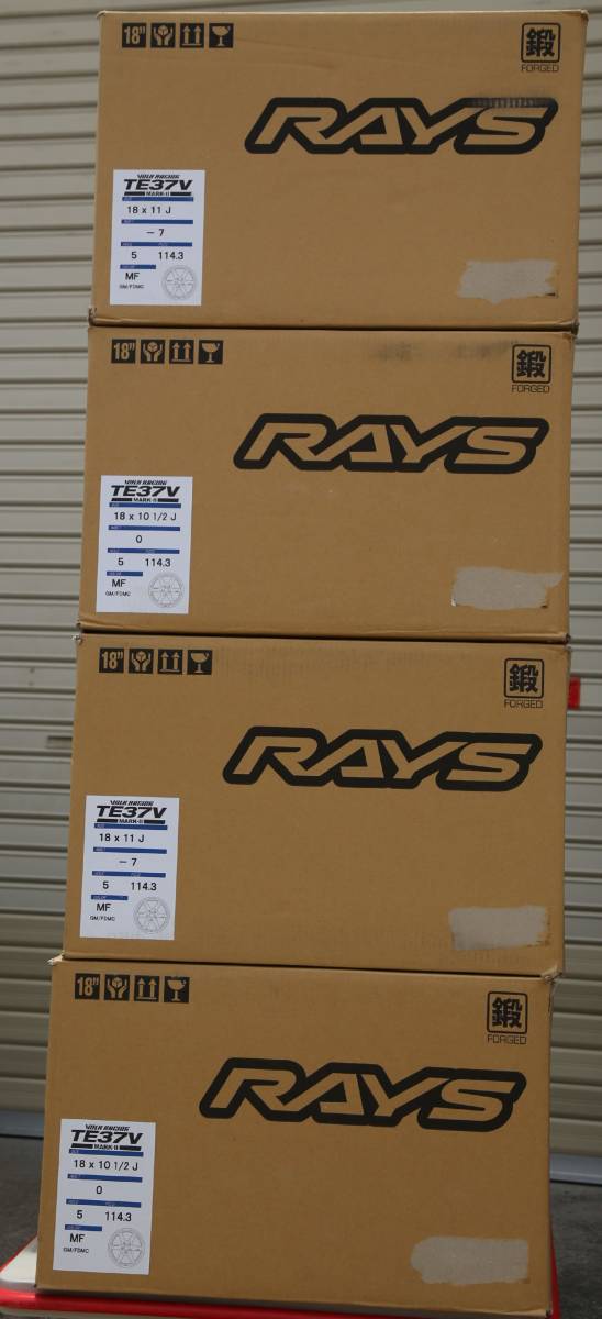 RAYS VOLKRACING TE37V MARKⅡ 18インチ 10.5J±0 MF GM/FDMC GT-R　新品未使用　即納在庫 18＊10.5J±0　２本セット_画像5