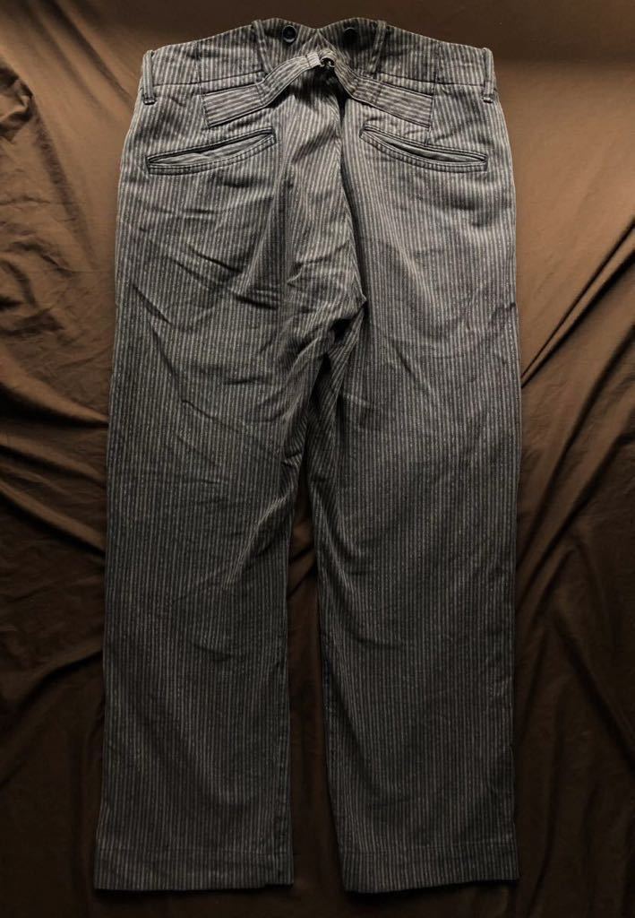 美品】RRL BUCKLEBACK STRIPE TROUSERS ストライプ-