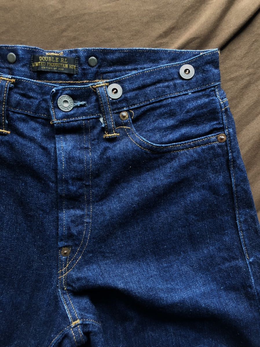 【希少】世界300限定 RRL 1927 LIMITED EDITION BUCKLEBACK RIGID DENIM ダブルアールエル リミテッド リジッド バックルバック デニム 28_画像1