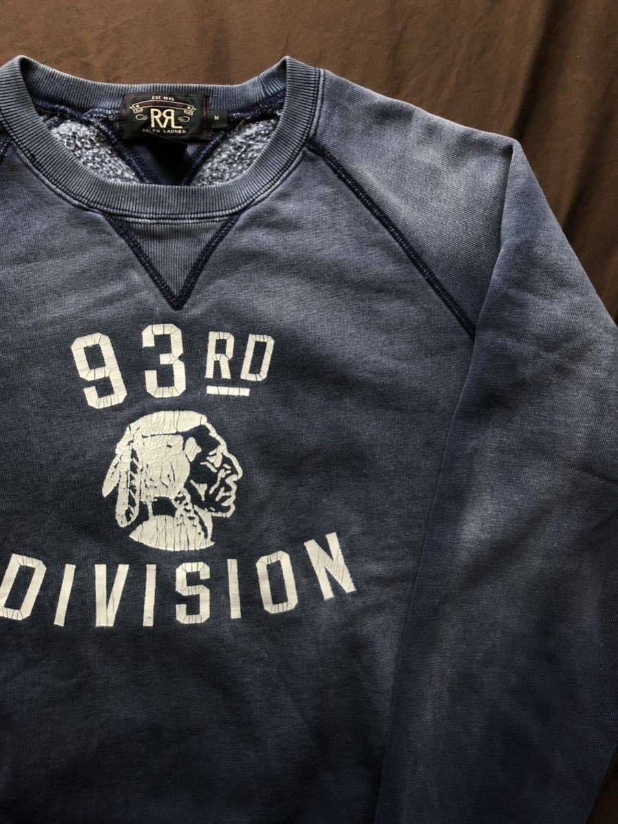 名作】美品 RRL INDIGO SLEEVE SWEAT ダブルアールエル ネイティブ