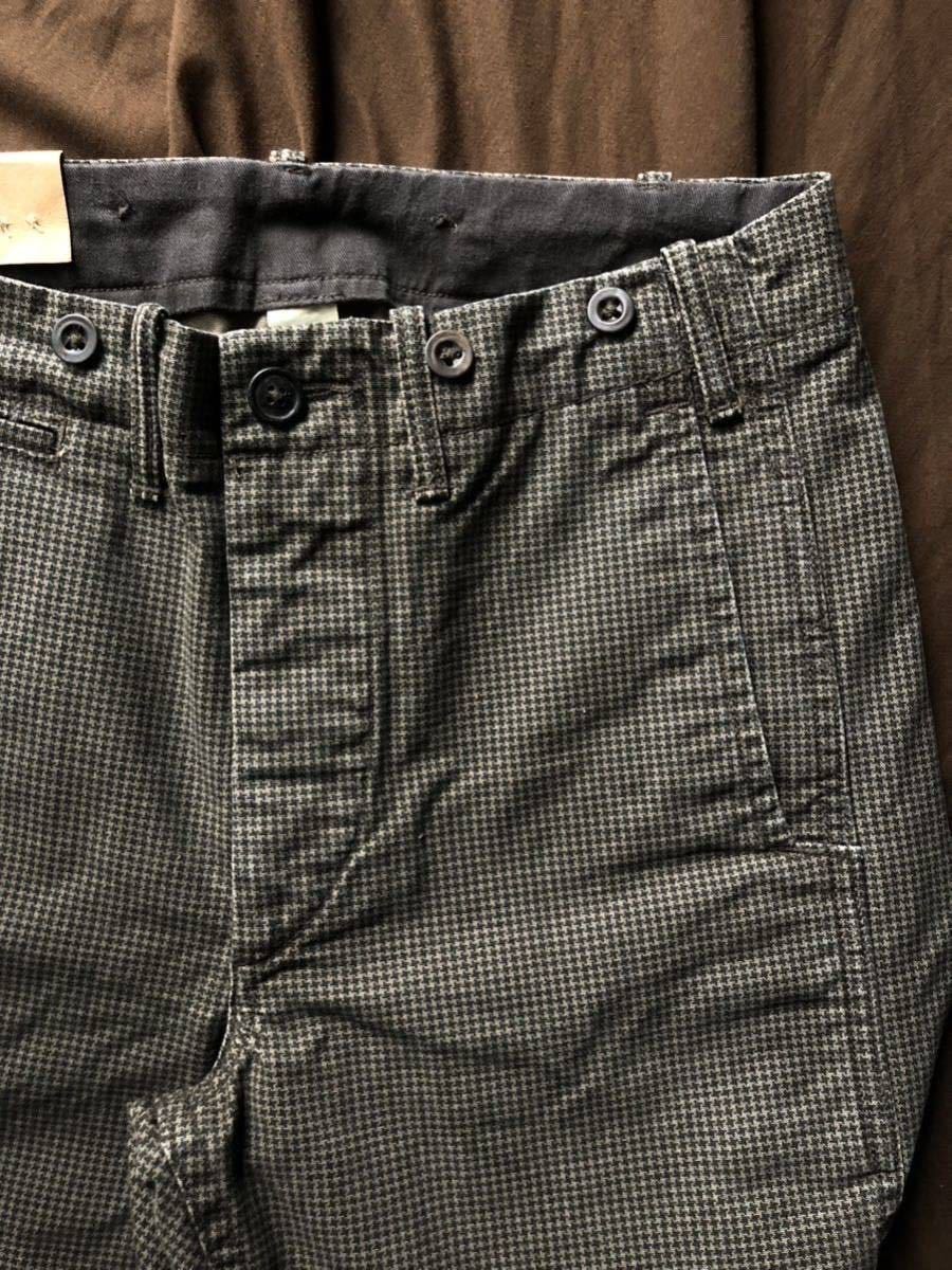 【傑作】新品 RRL WILLIAMSON TROUSER ダブルアールエル 千鳥格子 チャコール ブラック ワーク トラウザー パンツ 激渋 28_画像1