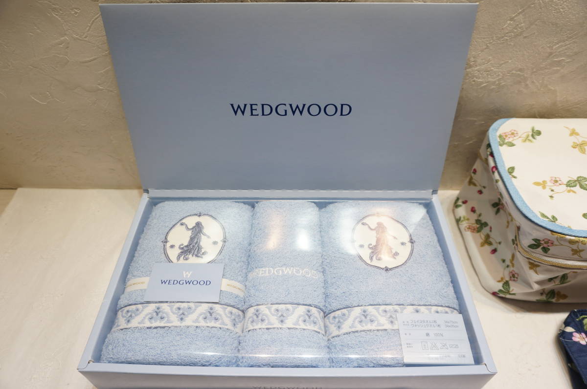 [L14A] large amount!WEDGWOOD Wedgwood 14 point set sale face *woshu towel / plate / bag / fountain pen / handkerchie / pouch / towel other 