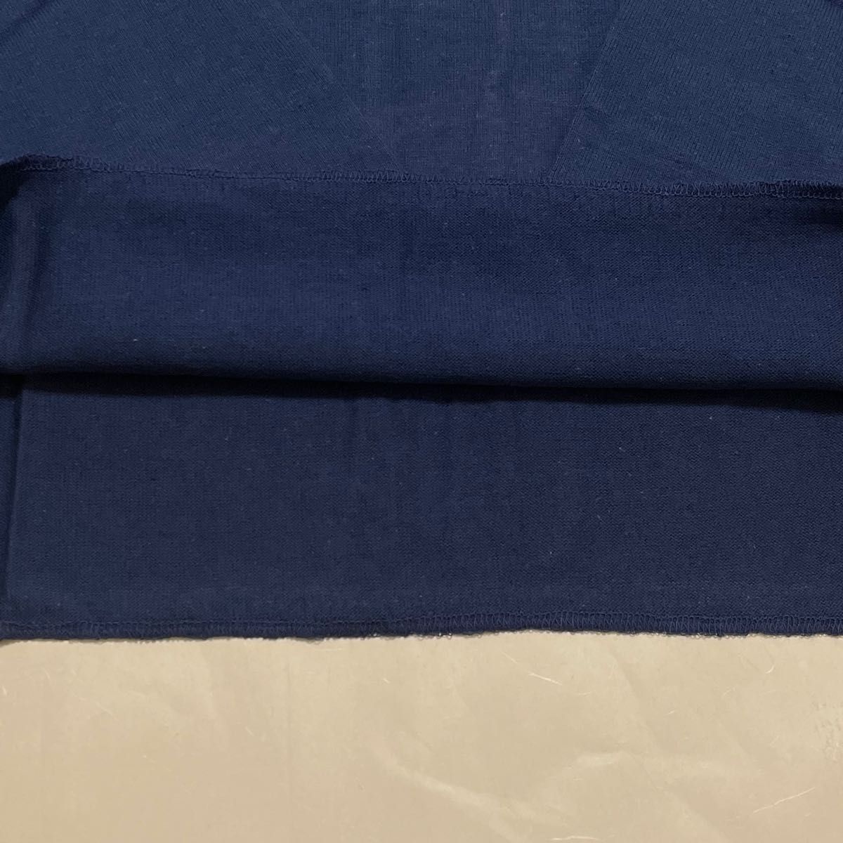 【未使用品】ユニセックス 長袖Tシャツ 綿100％　M-L 日本製　ネイビー