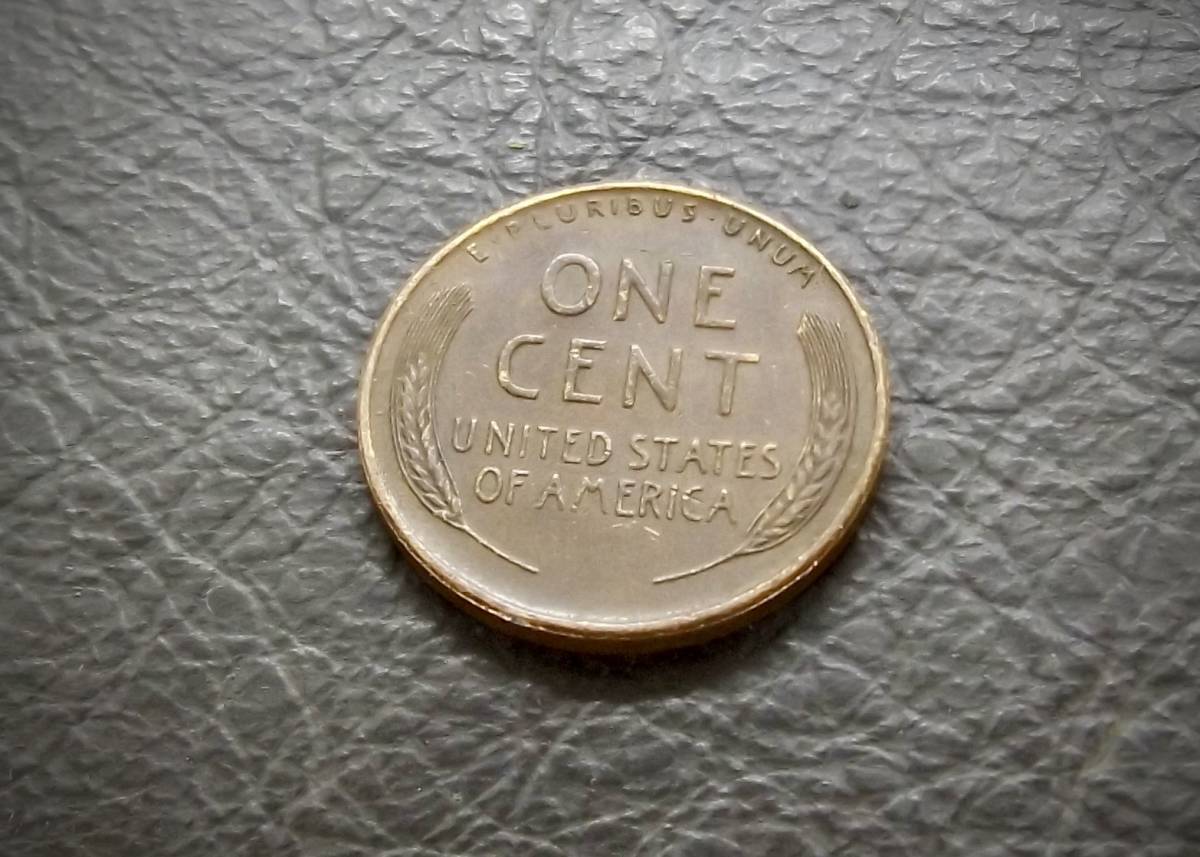 1セントコイン リンカーン 小麦 1949年製造 S刻印　 送料無料です。　（15934） USA 貨幣 硬貨 ペニー アメリカ_画像3