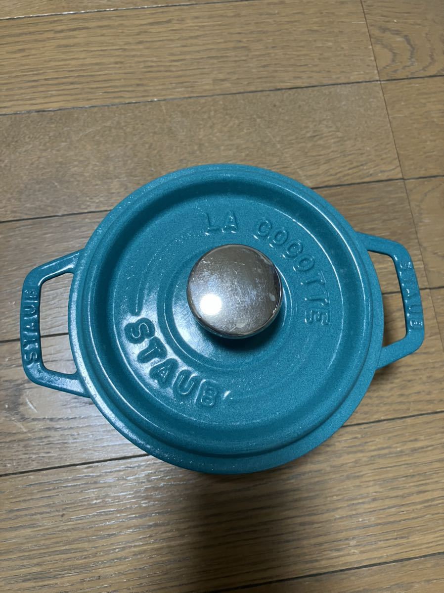 ストウブ ピコ　ココット　ラウンド　ミント　14cm staub 限定カラー_画像1