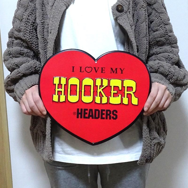 ブリキ看板 アメリカン ハート アンティーク I LOVE MY HOOKER ビンテージ 壁掛け 赤 珍しい プレート おしゃれ 壁飾り かわいい 雑貨_画像3