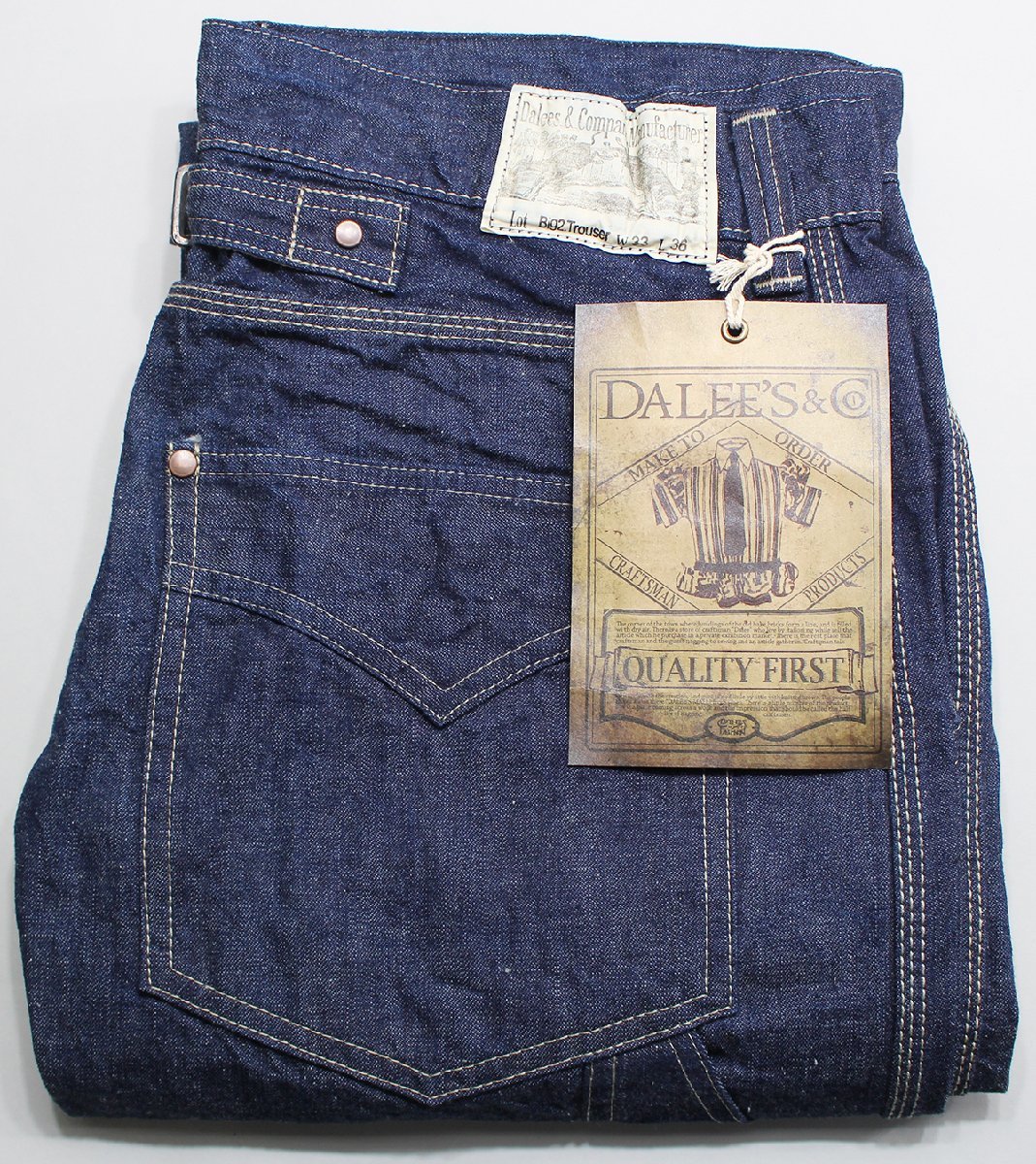 DALEE'S&Co (ダリーズアンドコー) Frisco Trouser / フリスコ トラウザー 未使用品 インディゴ w32 / ワークパンツ / デラックスウエア
