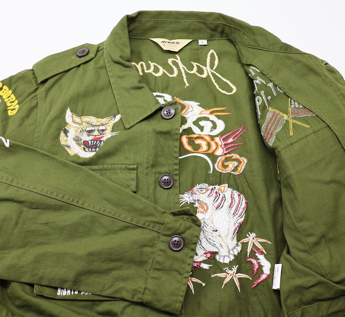 AVIREX (アヴィレックス) M-43 MILITARY JACKET / フィールドジャケット #6172106 美品 オリーブ size M_画像4