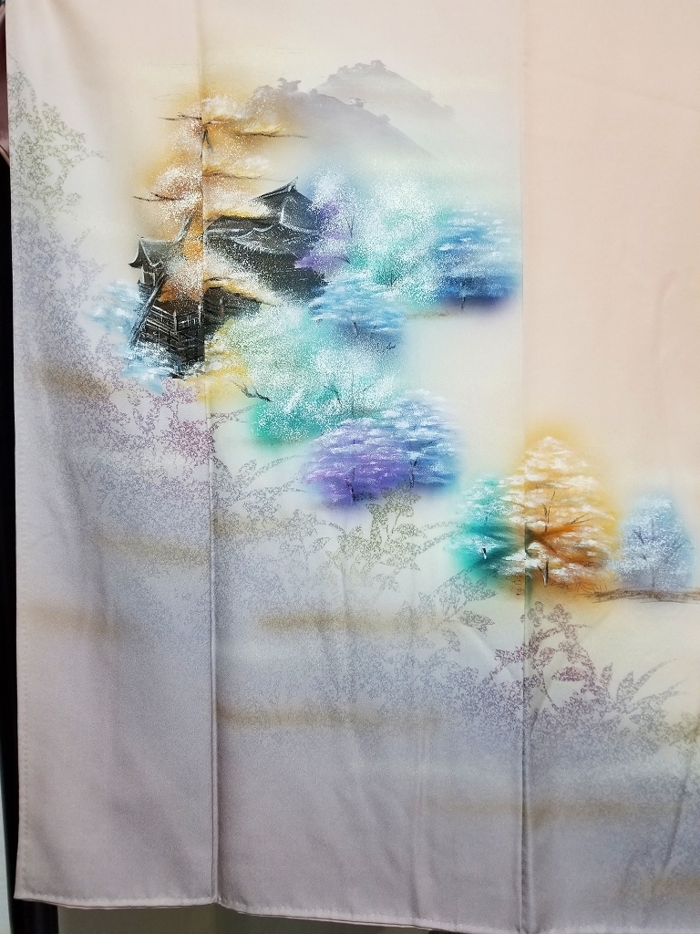 12月スーパーSALE 15%OFF】 【桐輪】着用感なし*美品{正絹*袷仕立*付