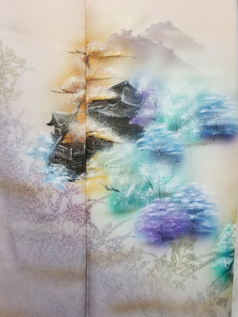 12月スーパーSALE 15%OFF】 【桐輪】着用感なし*美品{正絹*袷仕立*付