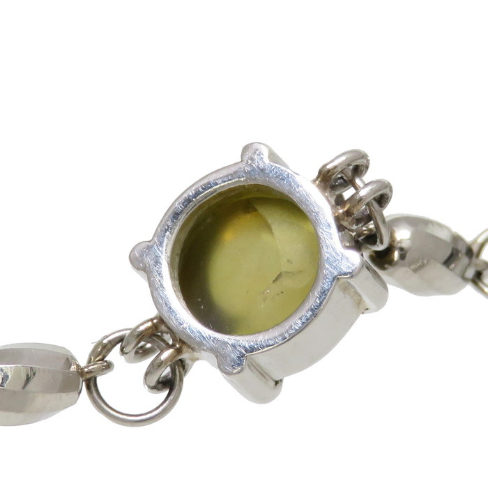 クリソベリルキャッツアイ 2.33ct ダイヤモンド 計0.15ct ブレスレット
