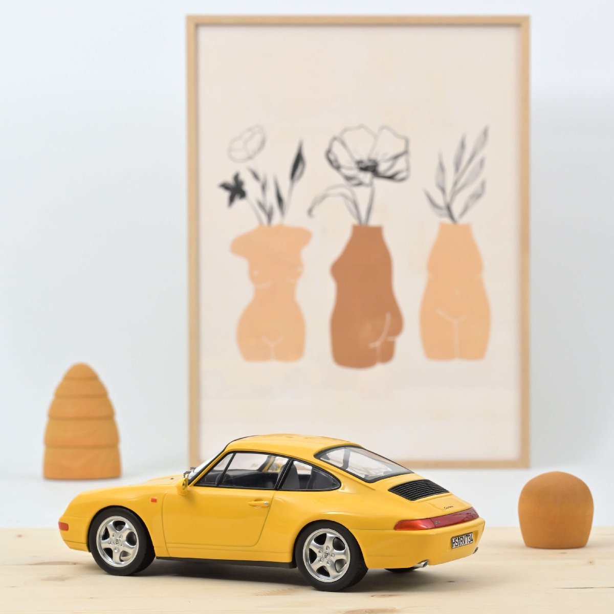 ノレブ 1/18 ポルシェ 911 993 カレラ 1994 イエロー NOREV PORSCHE 911 CARRERA 187596の画像4