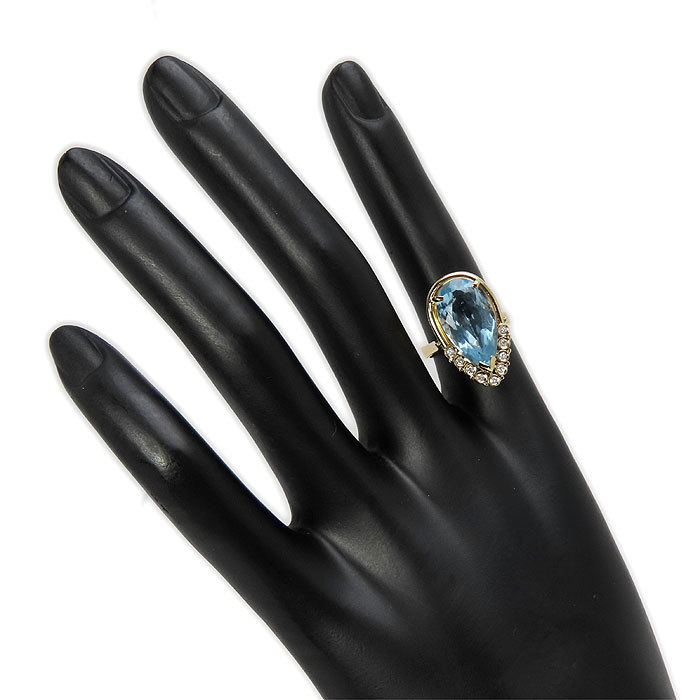 半額SALE/\半額SALE/断捨離中❥美品❥k18ブルートパーズダイヤペア