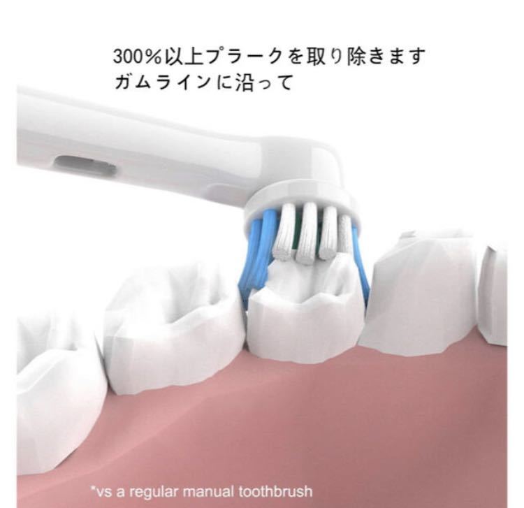替えブラシ 歯垢除去 電動歯ブラシ交換ヘッド Oral 替ブラシ　4本セット_画像4