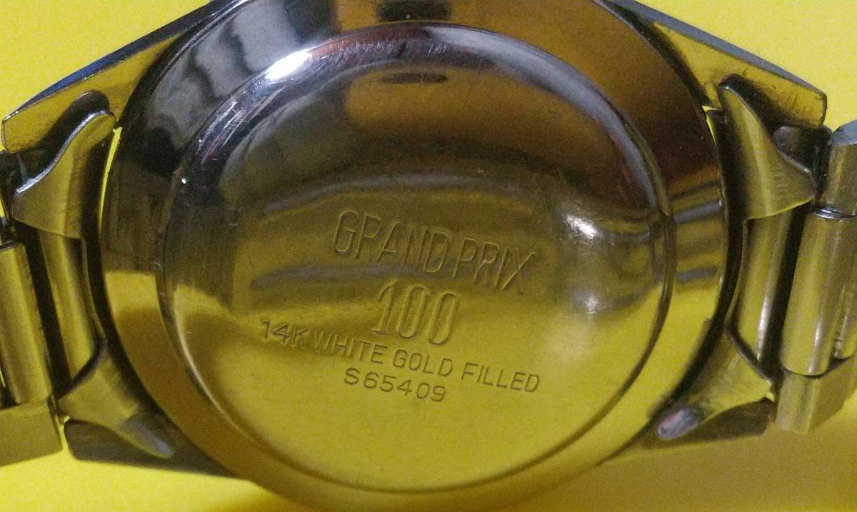  Orient Grand Prix 100 ORIENT GRAND PRIX 100 TRIOSTAT самозаводящиеся часы 14KWGF дата S65409 подлинная вещь редкий прекрасный товар работа товар 