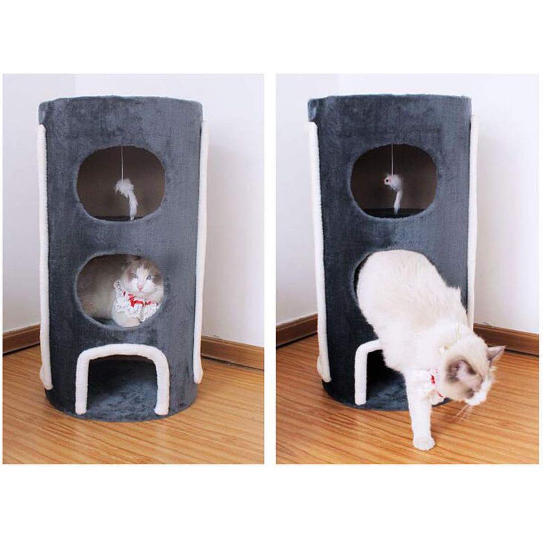 ペット用品 猫タワーコンドプレイハウス 猫 筒状 キャットタワー 