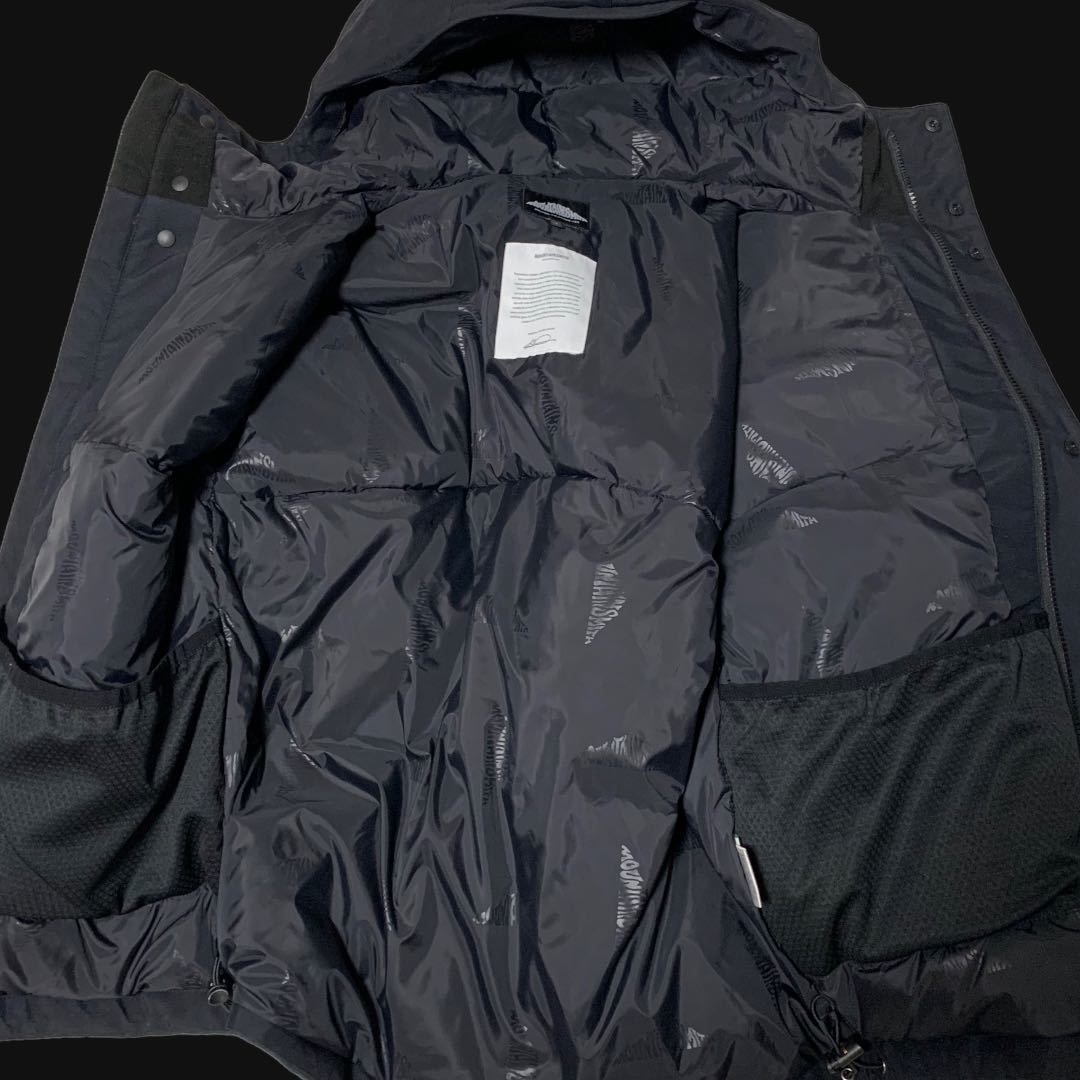 未使用 MOUNTAIN SMITH MOUNTAIN PARKA DOWN マウンテンスミス マウンテンパーカダウン S アウトドア ハードシェルジャケット 赤×黒_画像6