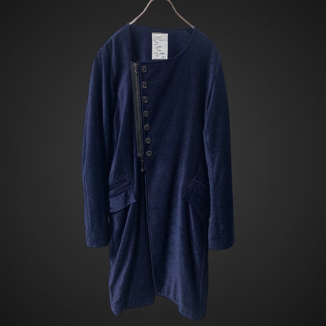 SHAREEF COTTON MOLE NO-COLLAR COAT シャリーフ コーデュロイ ノー