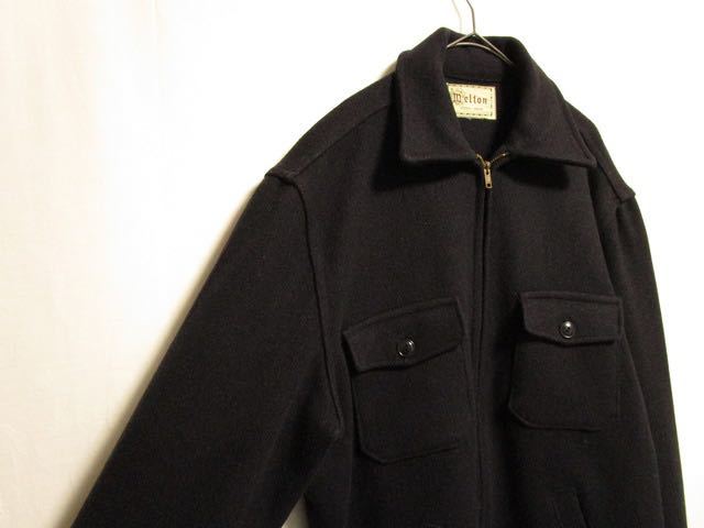 【美品◎】1970's vintage made in USA melton wool jkt メルトンジャケット アメリカ製 ウールジャケット_画像3