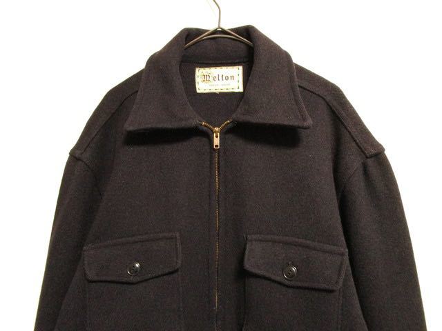 【美品◎】1970's vintage made in USA melton wool jkt メルトンジャケット アメリカ製 ウールジャケット_画像2