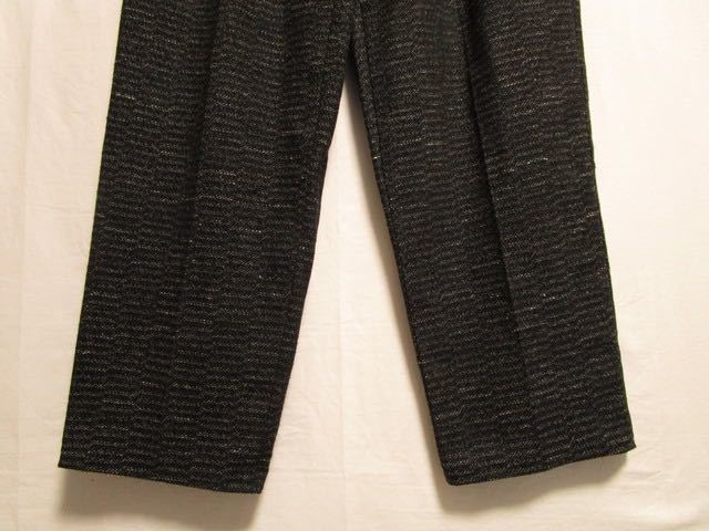 1980's EURO PIONEER Wide tapered trousers ワイドパンツ テーパードパンツ Yohji Yamamoto ユーロビンテージ_画像4