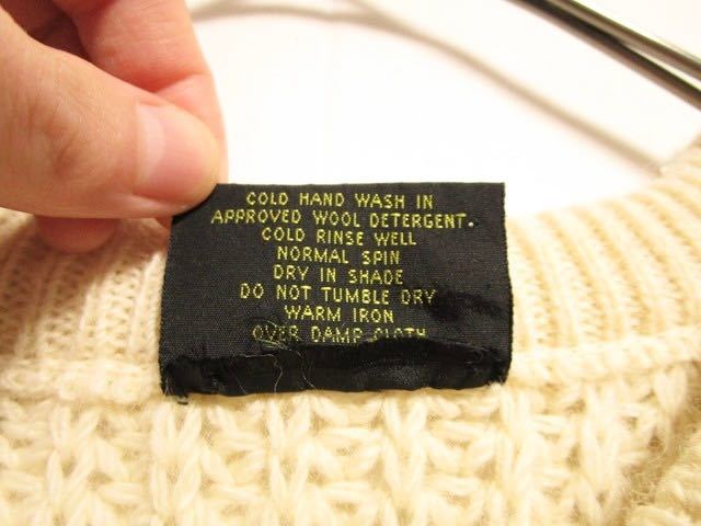 1990s made in Australia Jumbuk Wools hand knit sweater ニットセーター フィッシャーマンニット アランニット ビンテージニット_画像8