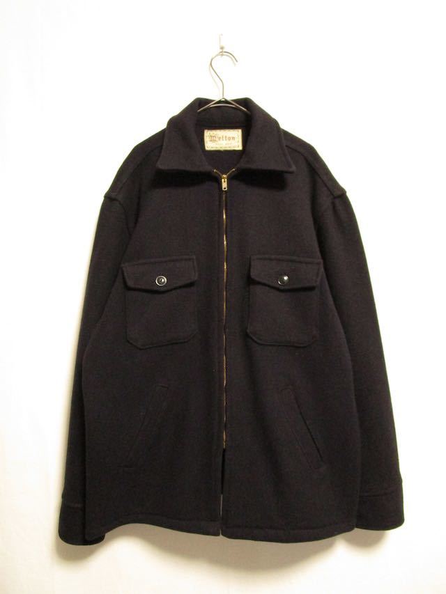 【美品◎】1970's vintage made in USA melton wool jkt メルトンジャケット アメリカ製 ウールジャケット_画像1