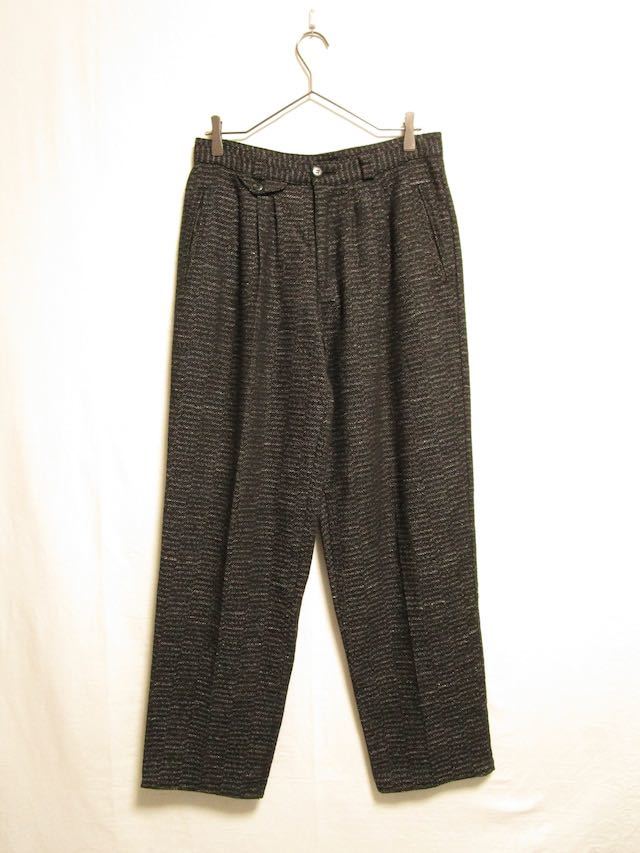 1980's EURO PIONEER Wide tapered trousers ワイドパンツ テーパードパンツ Yohji Yamamoto ユーロビンテージ_画像1