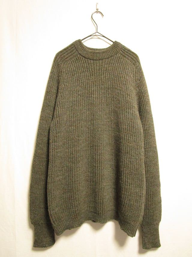 70's Made in Scotland vintage rib design knit ニットセーター ビンテージニット アランニット