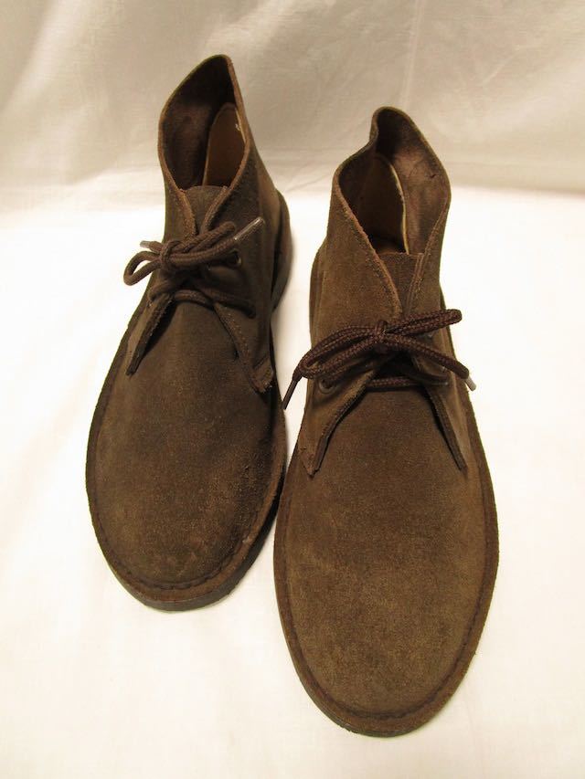 1990's〜2000smade in spain Roamers suede leather desert boot チャッカブーツ Clarks ブラウン スエード クラークス_画像2