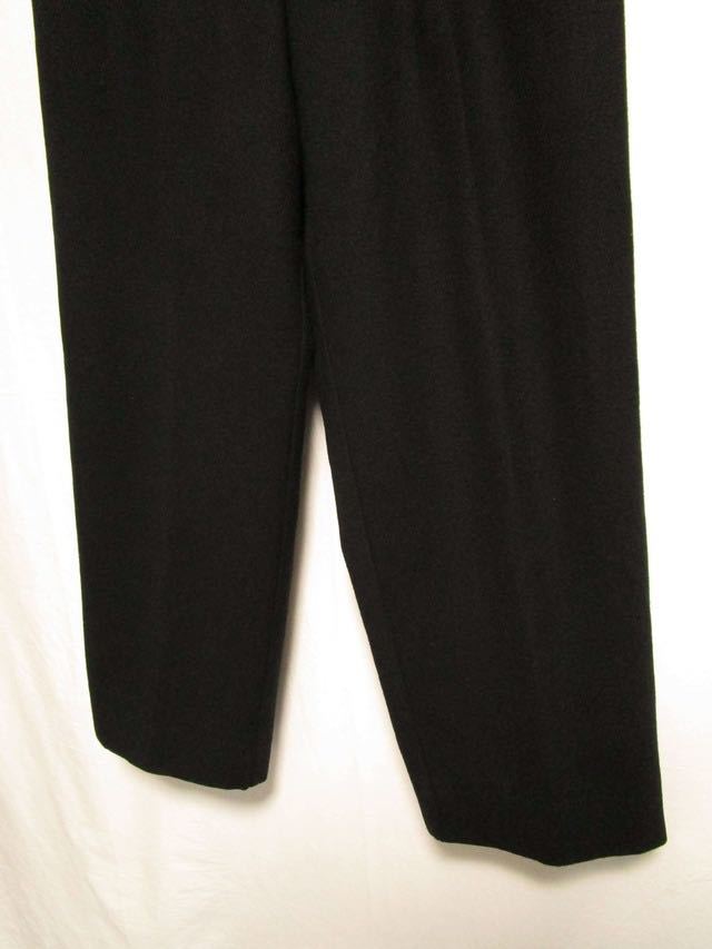 1980's〜90's MADE IN Mexico Norton McNaughton wide tapered wool slacks pants スラックスパンツ ウールパンツ ブラック_画像4