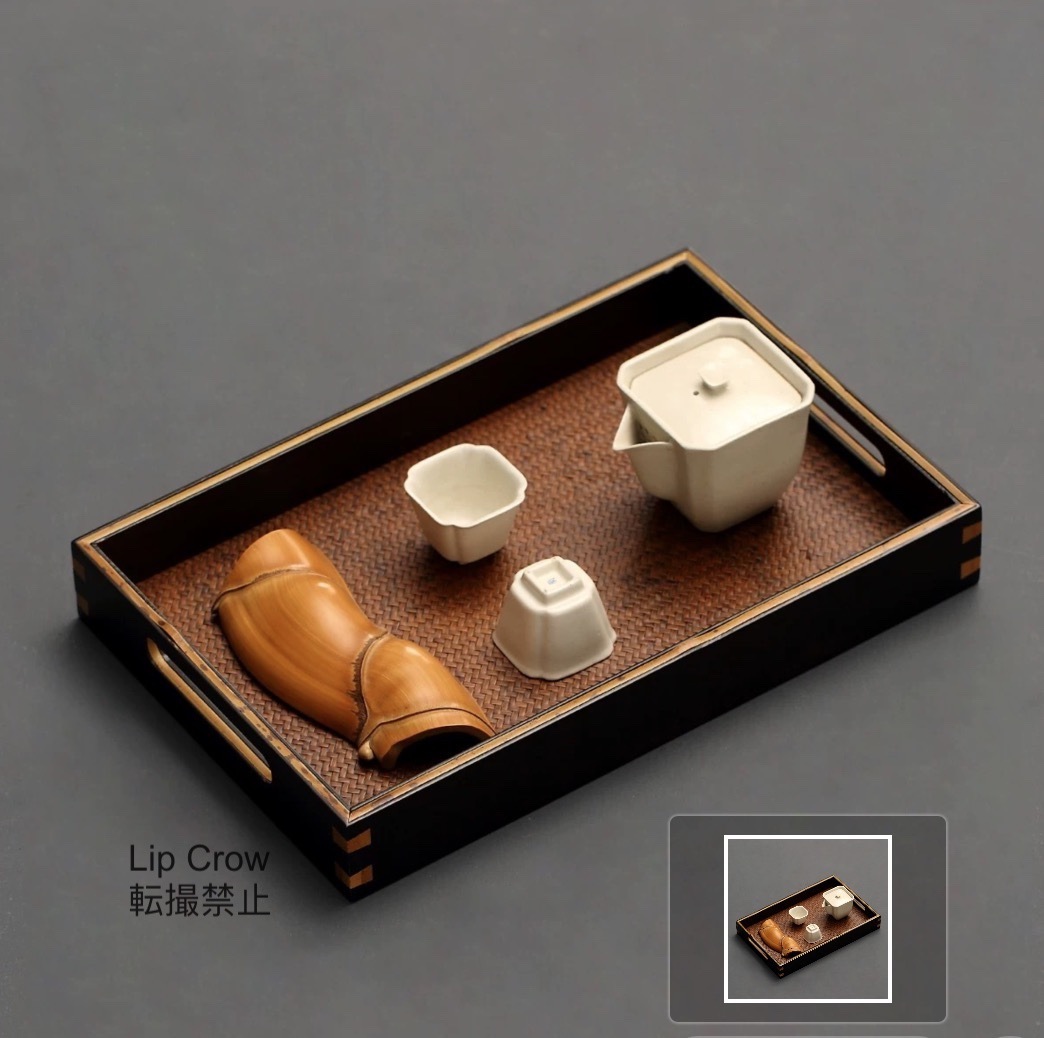 入手困難茶道具 竹製品 茶托 茶盤用 工芸品 竹工芸_画像1