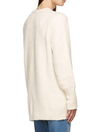 M新品68%off メゾンマルジェラ デストロイ ロング ニット セーター オーバーサイズ 21AW size M Maison Margiela 4 レディース アイボリー