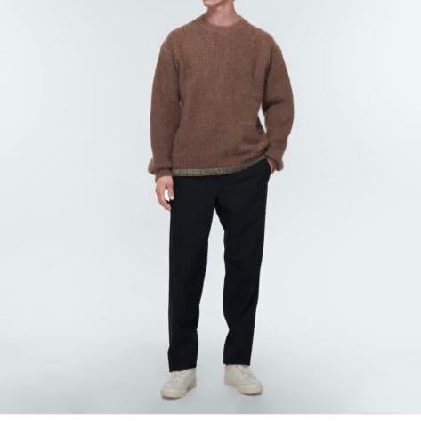 22AW新品1 sacai サカイ メンズ モヘア ブレンド ニット 切り替え
