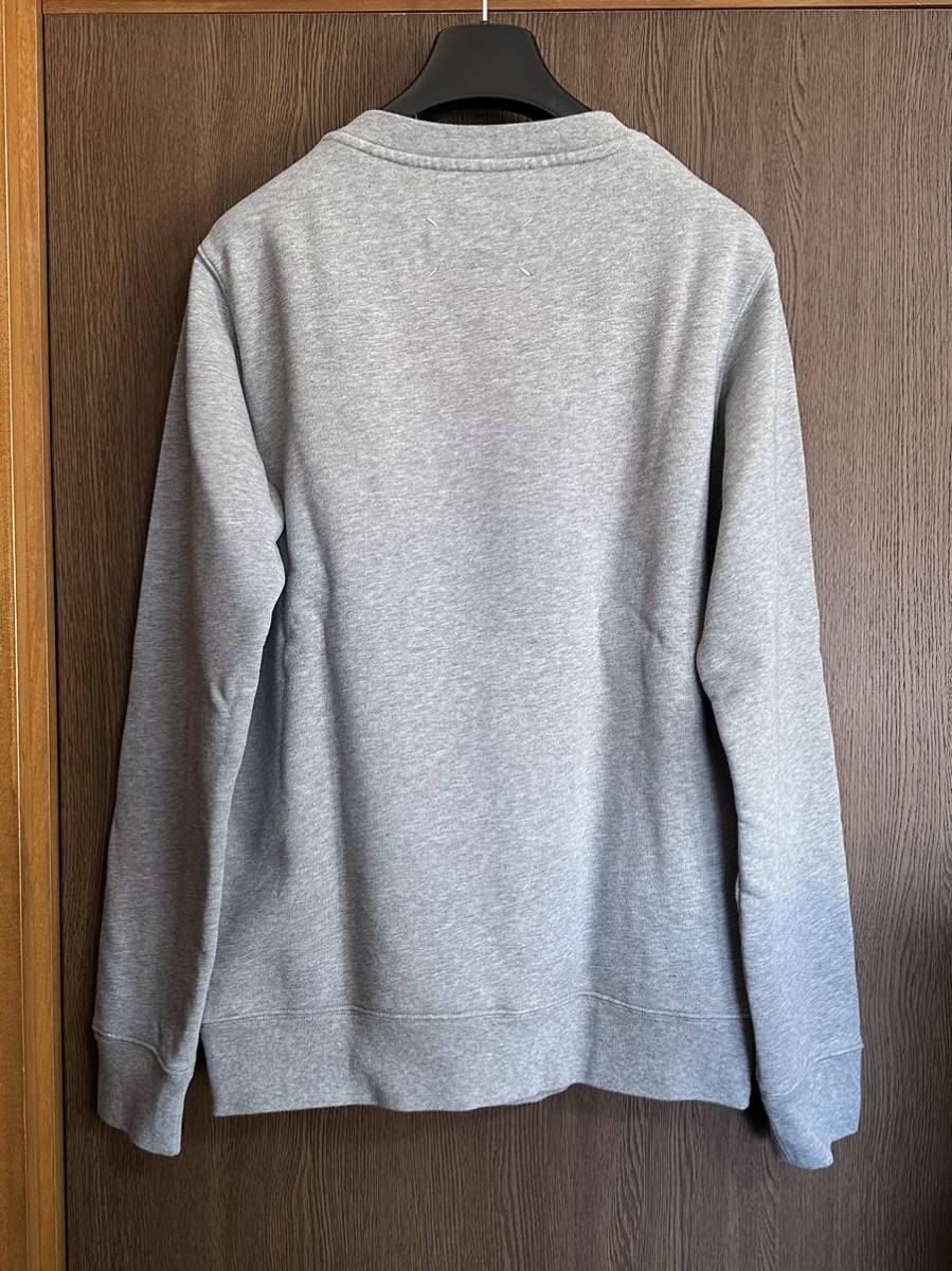 46新品 メゾンマルジェラ クラシック レギュラー スウェット シャツ 21AW size 46 S Maison Margiela 10 メンズ 長袖 トレーナー グレー_画像3