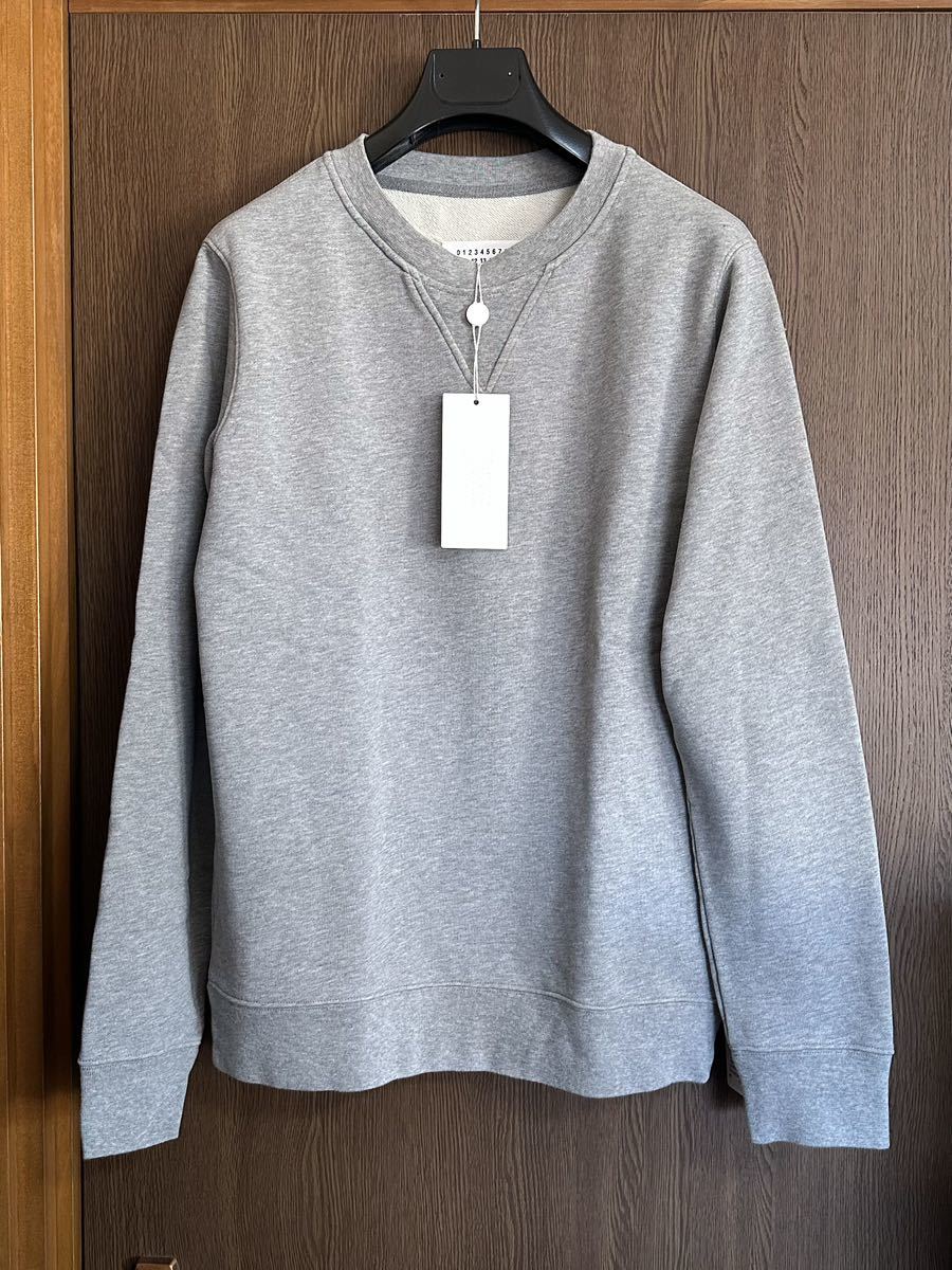 46新品 メゾンマルジェラ クラシック レギュラー スウェット シャツ 21AW size 46 S Maison Margiela 10 メンズ 長袖 トレーナー グレー_画像1