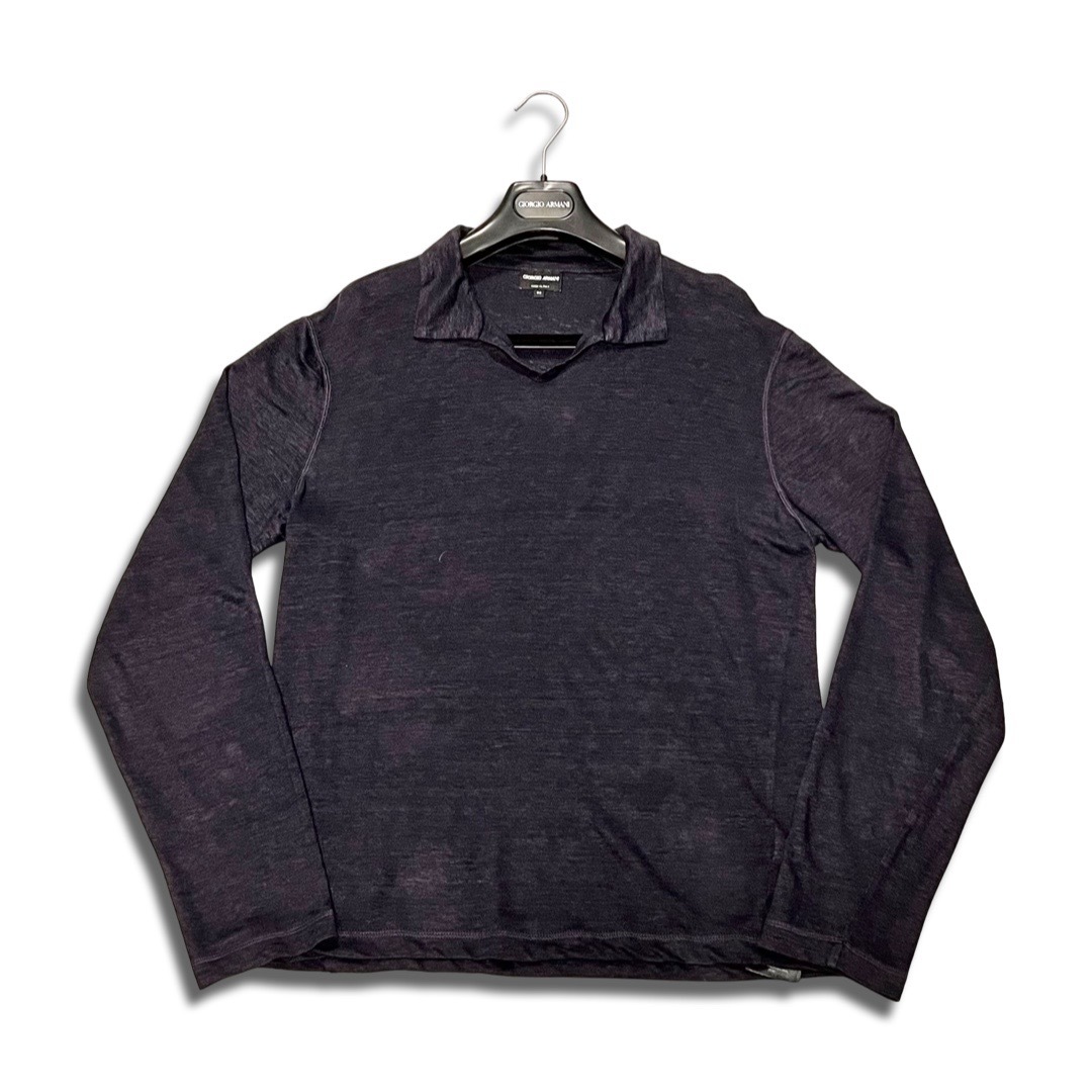 GIORGIO ARMANI ジョルジオアルマーニ ベロア シャツ | labiela.com