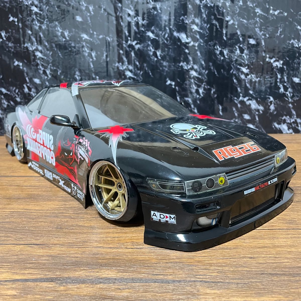 ヨコモ　シルビア　s13 1/10 ラジコン　ボディ　ドリフト　rc yd-2 塗装済