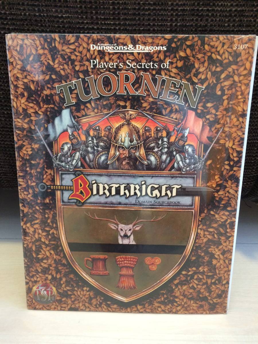 英版 AD&D Birthright PLAYER'S SECRETS OF TUORNEN TSR 3107_画像1