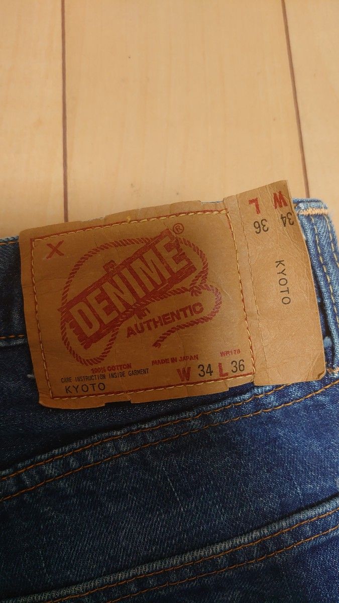 希少　旧ドゥニーム DENIME 京都モデル KYOTO W34 L36