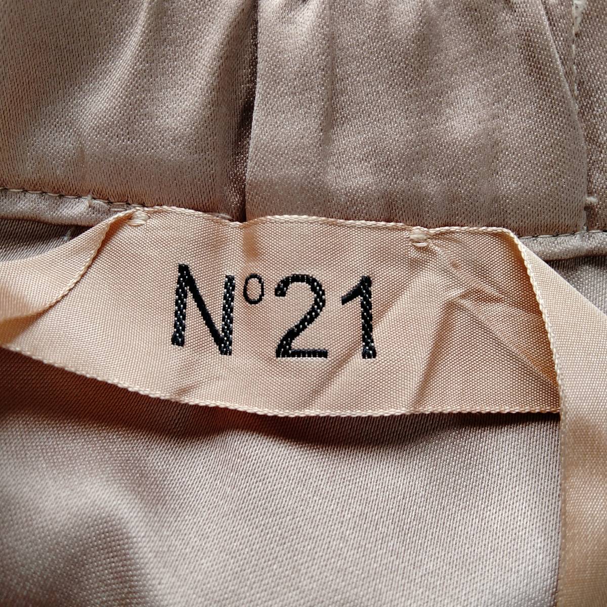 N°21nmero Vent u-no tuck цветочный принт гонки мини-юбка низ карман талия резина розовый серия размер 40 YFF35