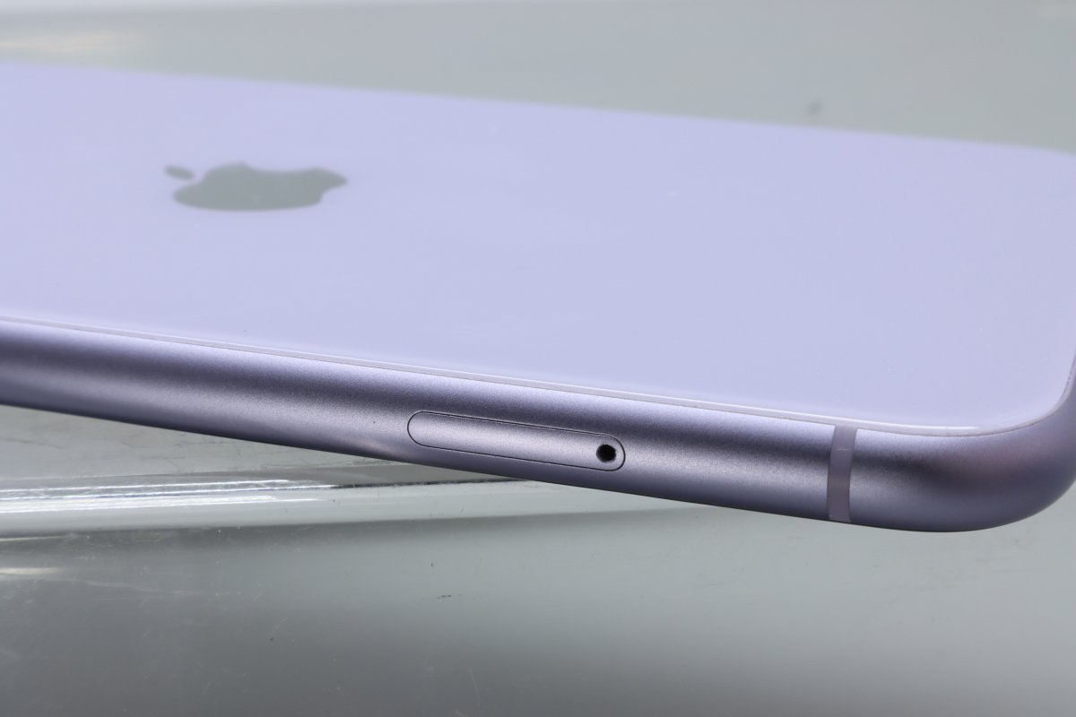 1円・送料込】Apple iPhone11 128GB パープル（紫）バッテリ80%□SIM