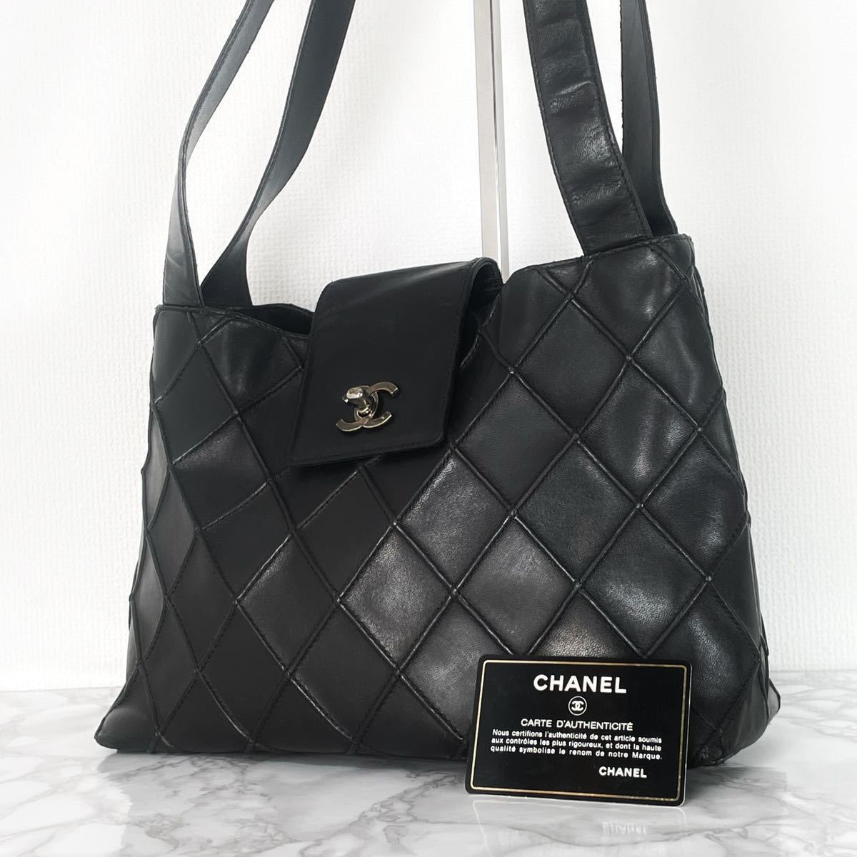 たせない 1円 シール有 6番台 CHANEL シャネル ビコローレ マトラッセ