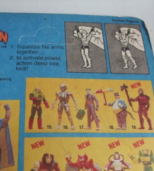 Vintage 80s Kenner SUPER POWERS AQUAMAN アクアマン フィギュア・人形　未開封品 ビンテージ DCコミック BATMAN オールドケナー _画像9