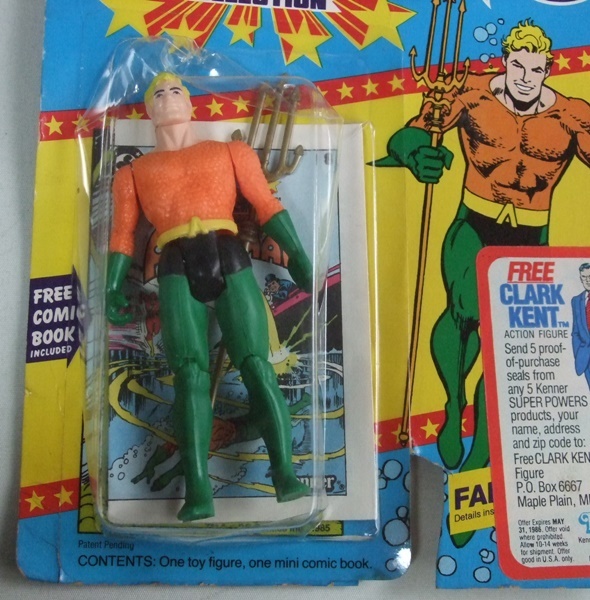 Vintage 80s Kenner SUPER POWERS AQUAMAN アクアマン フィギュア・人形　未開封品 ビンテージ DCコミック BATMAN オールドケナー _画像3