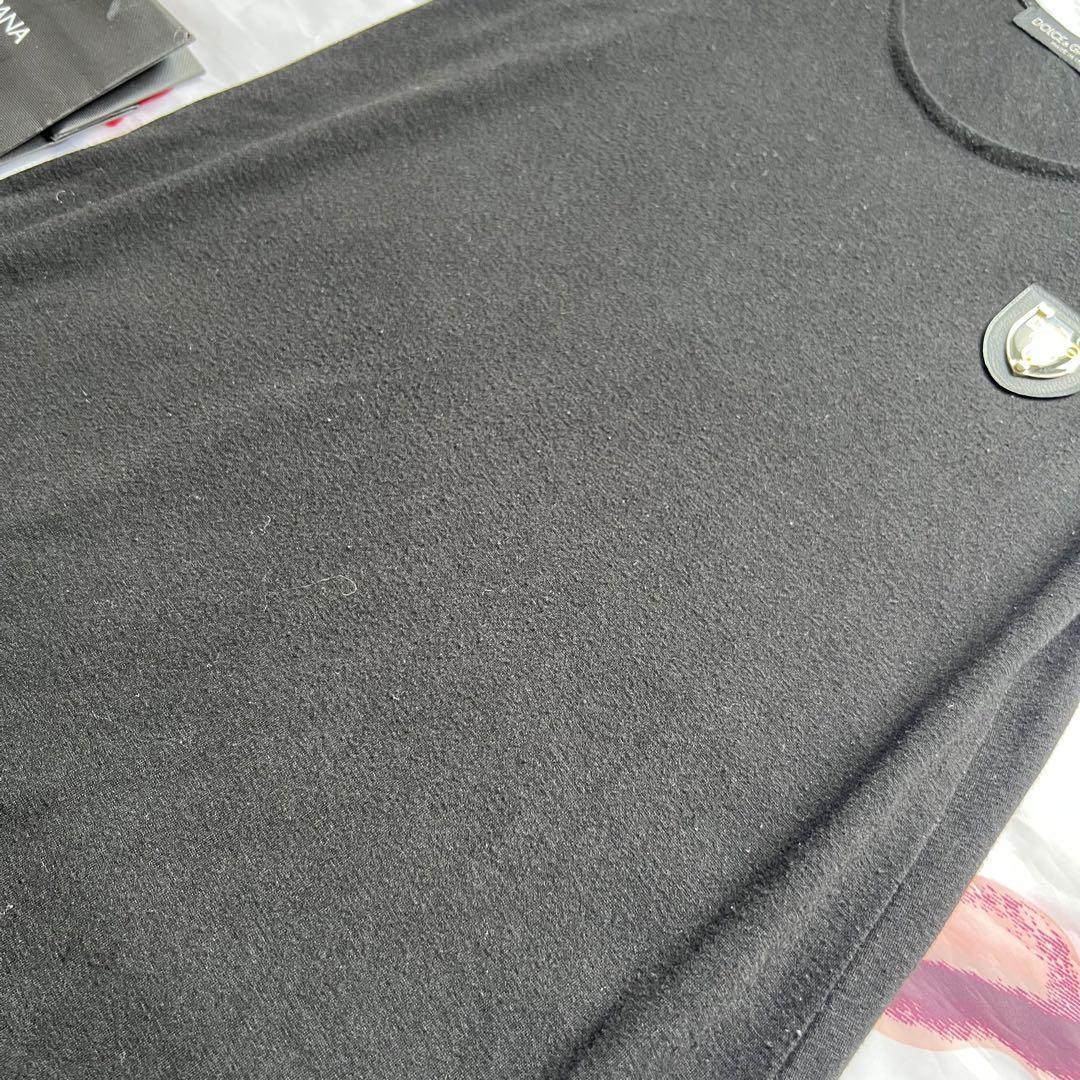 良品】DOLCE & GABBANA ブランドロゴワッペン ロングワンピース