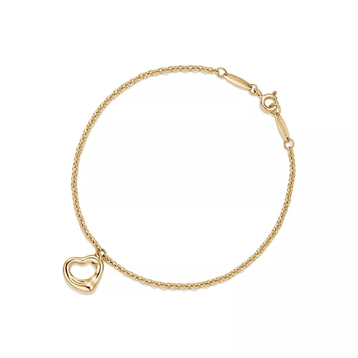 Tiffany&Co. ティファニー オープンハート ブレスレット 18K イエロー